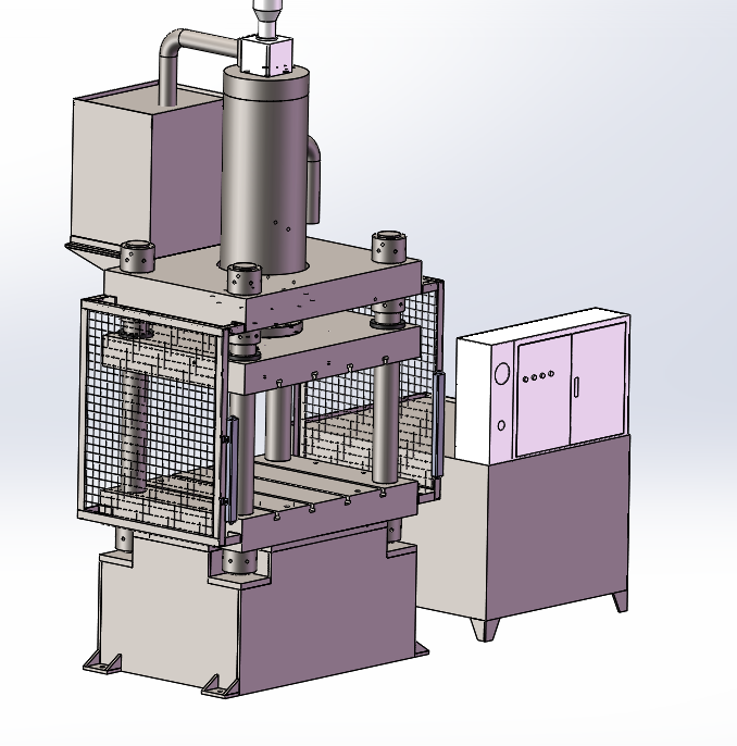 500 tonn fire-søylet tre-stråle hydraulisk pressemaskin for trillebår
