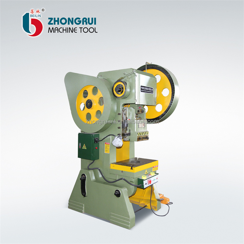 J23 Series Mechanical Power Press 250 til 10 tonns stansemaskin for metallhullsstansing