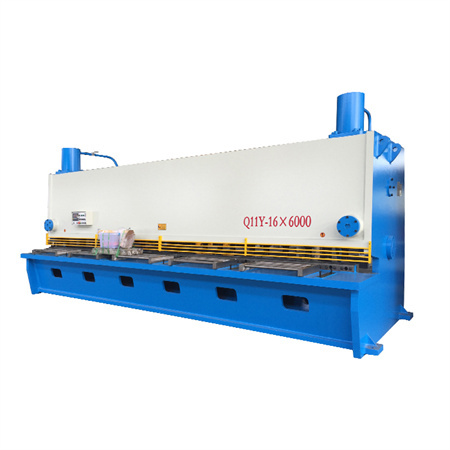 HAAS type hydraulisk giljotin cnc klippemaskin, utstyrt med E21S CNC system.